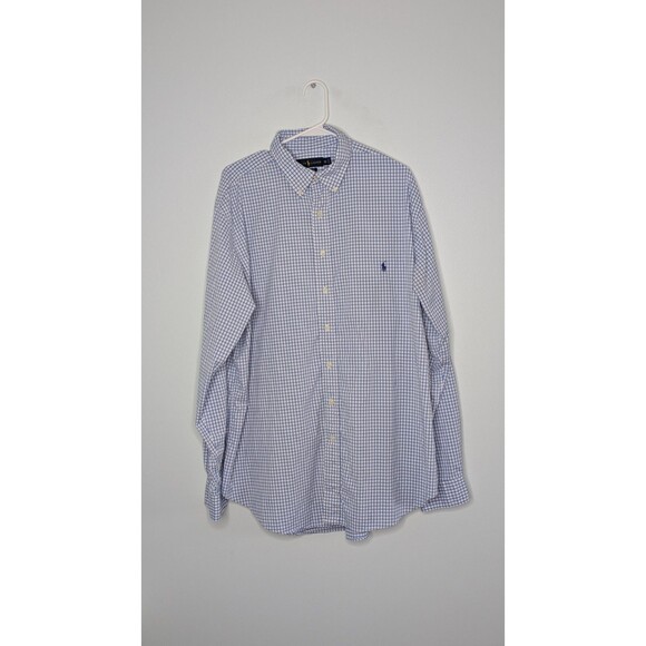 Polo by Ralph Lauren Other - Polo Ralph Lauren Shirt Mens XLT Blue  Gingham Performance Button Down Shirt